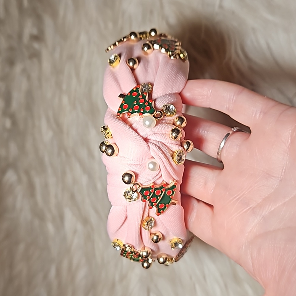 Holiday Cheer Headband | Pink Frost Edition - Picture 2 of 7